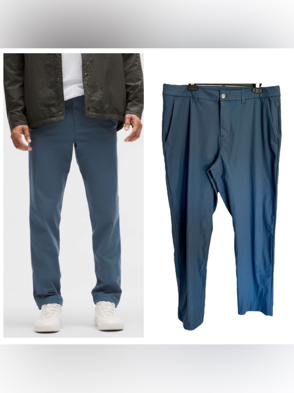 Lululemon ABC Classic Fit Trouser pant 30” iron blue 36 waist casual travel